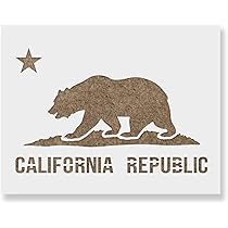 Amazon.co.jp: カリフォルニア州旗ステンシル - カリフォルニア